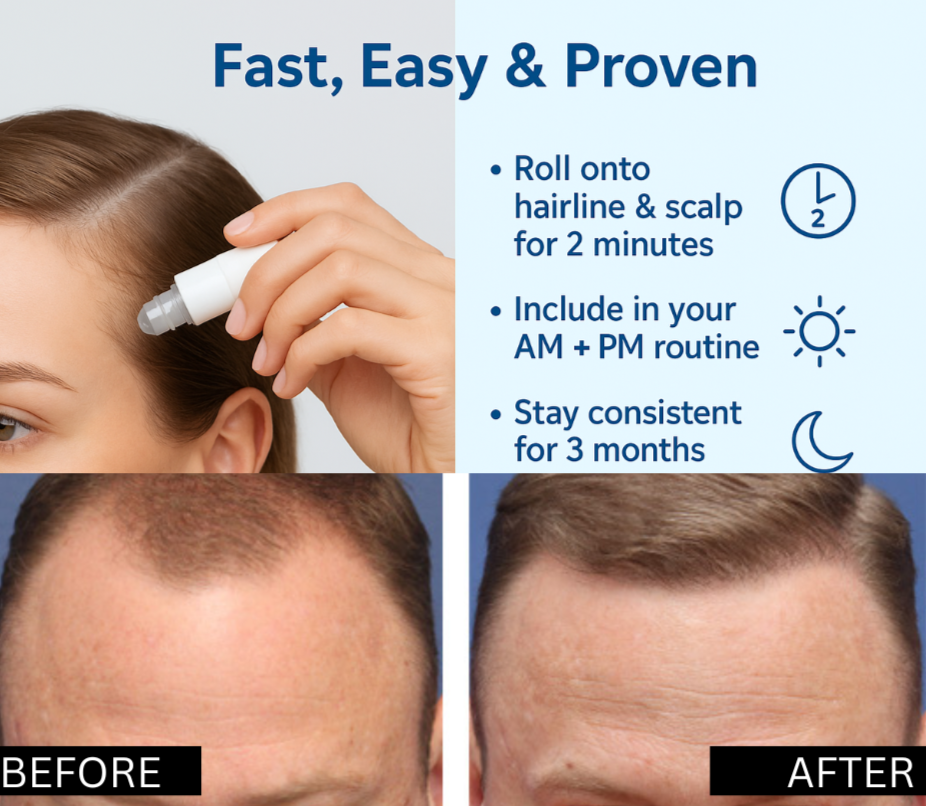 Fresh Gloss Roots Revival Roll-On. Reignite Growth. Revive Your Shine.