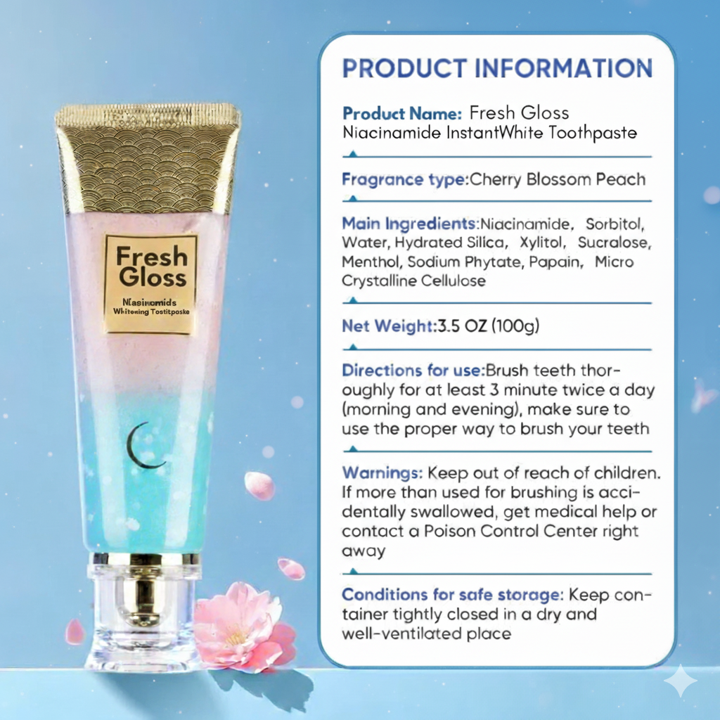 Fresh Gloss Advanced Whitening Toothpaste